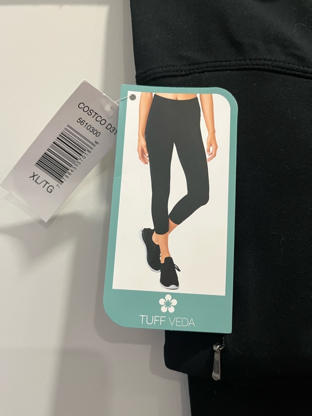 Tuff Veda Black Leggings (crop)